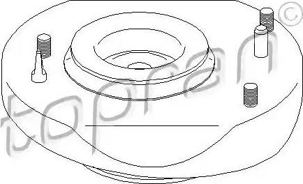 Topran 700 357 - Опора стойки амортизатора, подушка autospares.lv