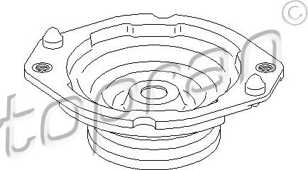 Topran 700 362 - Опора стойки амортизатора, подушка autospares.lv