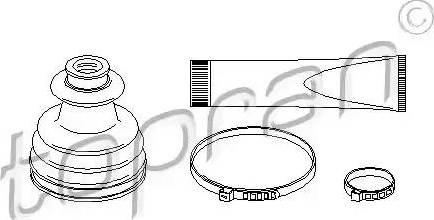 Topran 720300 - Пыльник, приводной вал autospares.lv