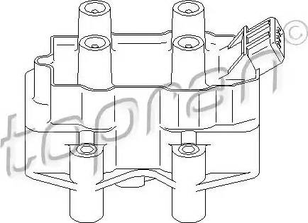 Topran 720 307 - Катушка зажигания autospares.lv