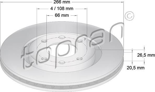 Topran 720 246 - Тормозной диск autospares.lv