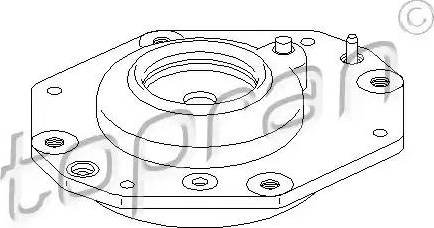 Topran 720 267 - Опора стойки амортизатора, подушка autospares.lv