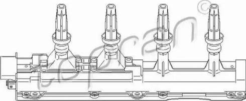 Topran 721 904 - Катушка зажигания autospares.lv