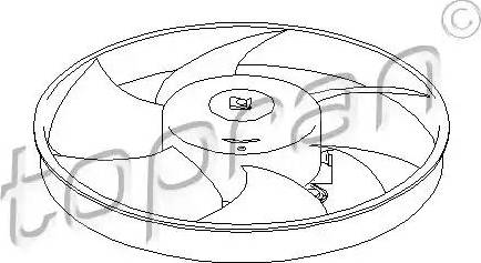 Topran 721 526 - Вентилятор, охлаждение двигателя autospares.lv