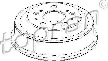 Topran 721 192 - Тормозной барабан autospares.lv