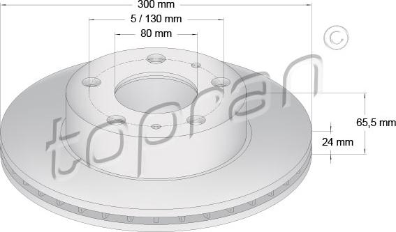 Topran 721 169 - Тормозной диск autospares.lv