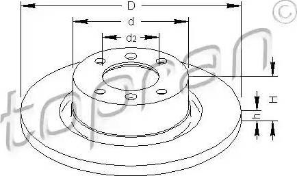 Topran 721 181 - Тормозной диск autospares.lv