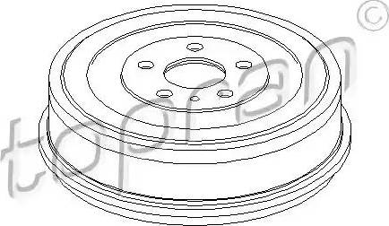 Topran 721179 - Тормозной барабан autospares.lv