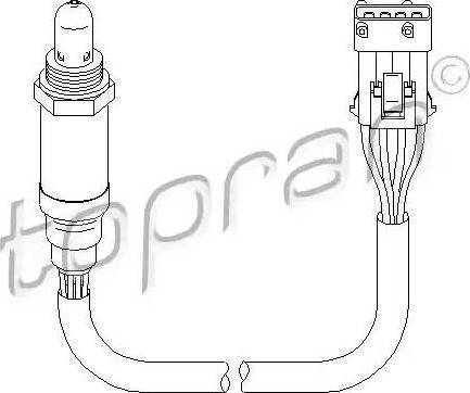 Topran 721 854 - Лямбда-зонд, датчик кислорода autospares.lv