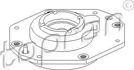 Topran 721 810 - Опора стойки амортизатора, подушка autospares.lv