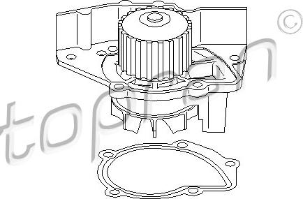 Topran 721 218 - Водяной насос autospares.lv