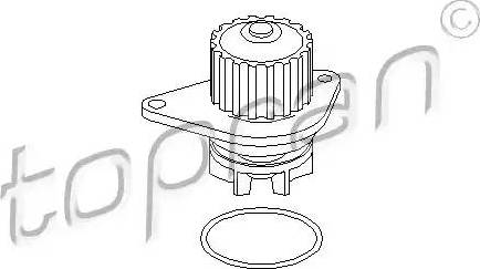 Topran 721 222 - Водяной насос autospares.lv