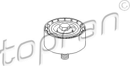 Topran 722 417 - Ролик, поликлиновый ремень autospares.lv