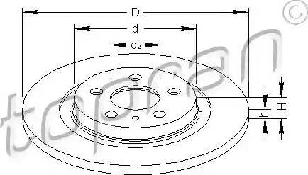 Topran 722 594 - Тормозной диск autospares.lv