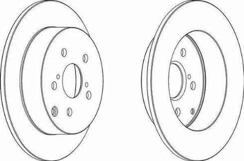 TOYOTA 4243102071 - Тормозной диск autospares.lv