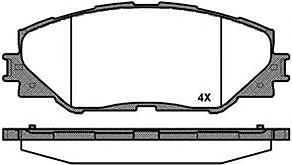 TOYOTA 0446502230 - Тормозные колодки, дисковые, комплект autospares.lv