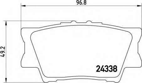 TOYOTA 0446633200 - Тормозные колодки, дисковые, комплект autospares.lv