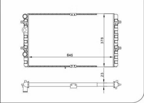 TQ 54478 - Радиатор, охлаждение двигателя autospares.lv