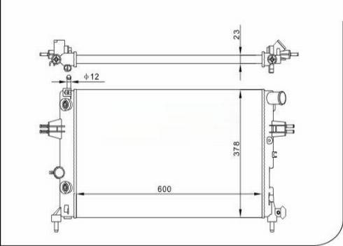 TQ 54511 - Радиатор, охлаждение двигателя autospares.lv