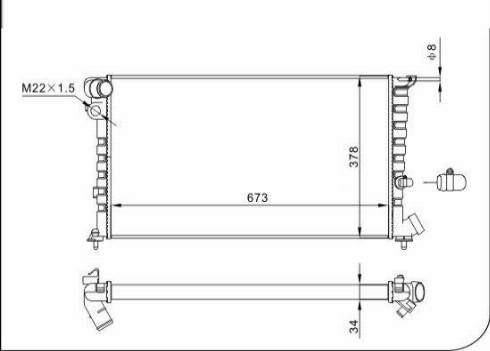 TQ 57977 - Радиатор, охлаждение двигателя autospares.lv