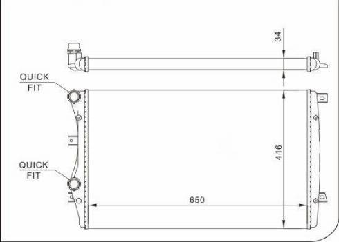 TQ 57234 - Радиатор, охлаждение двигателя autospares.lv