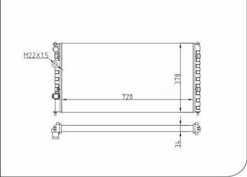 TQ 57225 - Радиатор, охлаждение двигателя autospares.lv