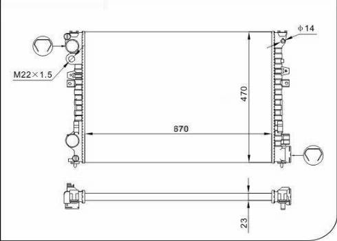 TQ 63023 - Радиатор, охлаждение двигателя autospares.lv