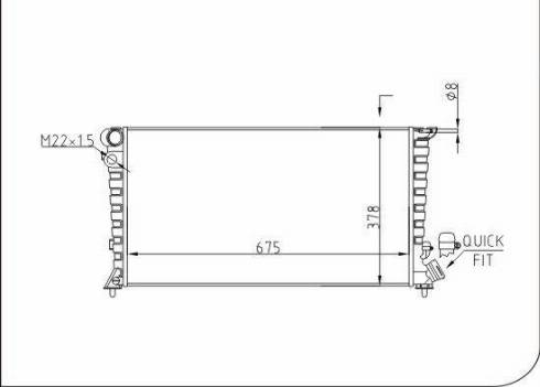 TQ 63022 - Радиатор, охлаждение двигателя autospares.lv