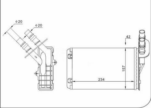 TQ 62121 - Теплообменник, отопление салона autospares.lv