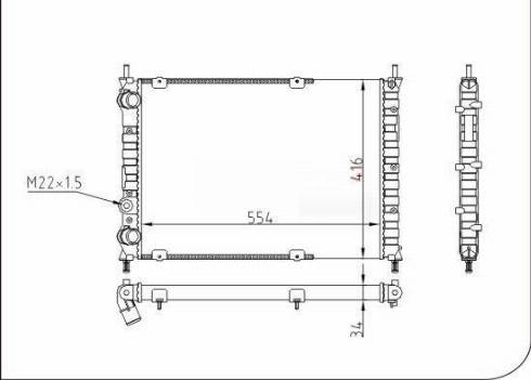 TQ 111882 - Радиатор, охлаждение двигателя autospares.lv