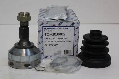 TQ 123751 - Шарнирный комплект, ШРУС, приводной вал autospares.lv