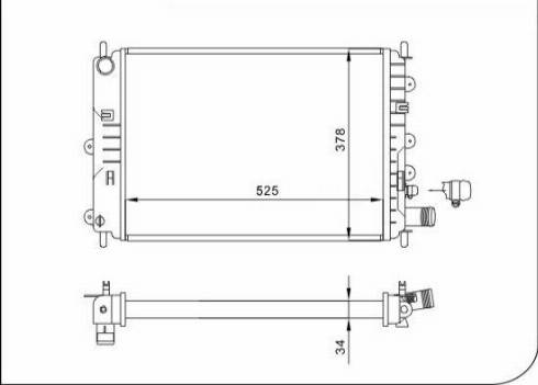 TQ 17548 - Радиатор, охлаждение двигателя autospares.lv