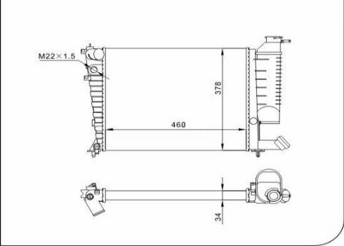 TQ 83459 - Радиатор, охлаждение двигателя autospares.lv