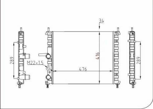 TQ 36685 - Радиатор, охлаждение двигателя autospares.lv