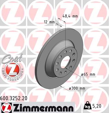 TQ TQ-BD1192 - Тормозной диск autospares.lv