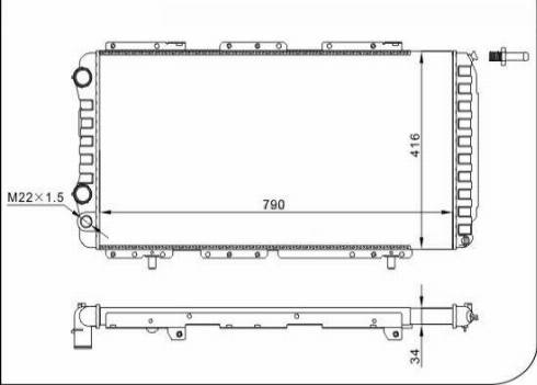 TQ 31159 - Радиатор, охлаждение двигателя autospares.lv