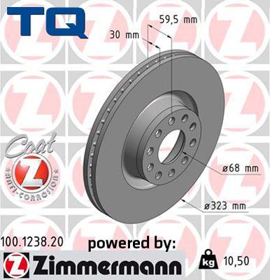 TQ 244498 - Тормозной диск autospares.lv