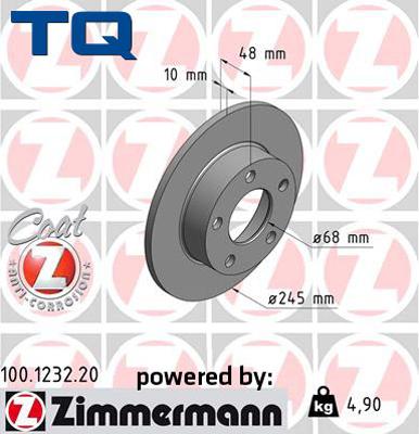 TQ 244497 - Тормозной диск autospares.lv