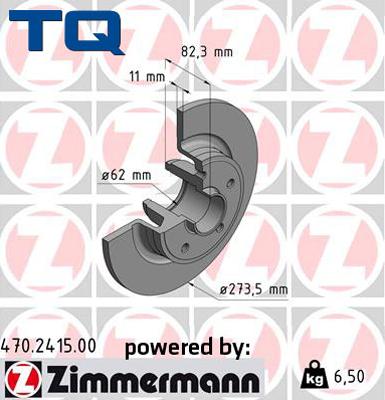 TQ TQ-BD0994 - Тормозной диск autospares.lv