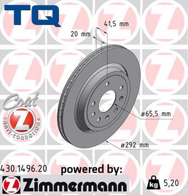 TQ TQ-BD0826 - Тормозной диск autospares.lv