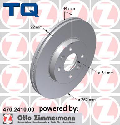 TQ TQ-BD0991 - Тормозной диск autospares.lv