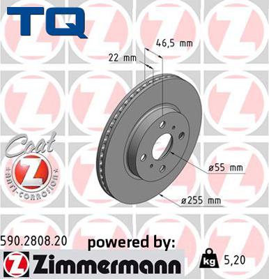 TQ 244554 - Тормозной диск autospares.lv