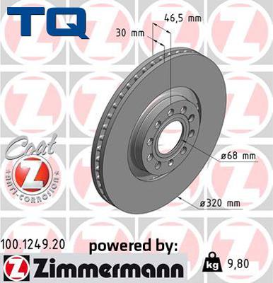 TQ 244569 - Тормозной диск autospares.lv