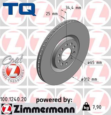 TQ 244568 - Тормозной диск autospares.lv