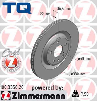 TQ 244500 - Тормозной диск autospares.lv