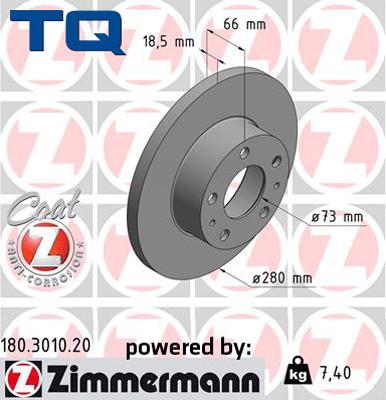 TQ 244508 - Тормозной диск autospares.lv