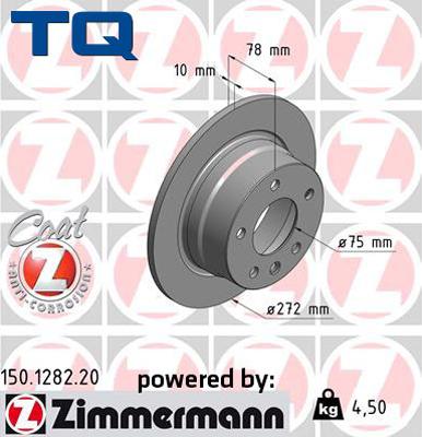 TQ 244503 - Тормозной диск autospares.lv
