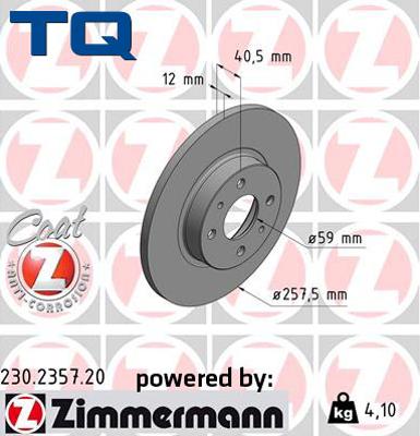 TQ TQ-BD0429 - Тормозной диск autospares.lv