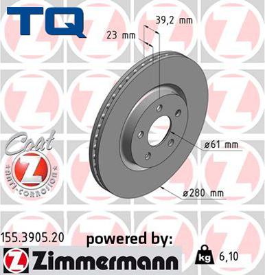 TQ 244586 - Тормозной диск autospares.lv