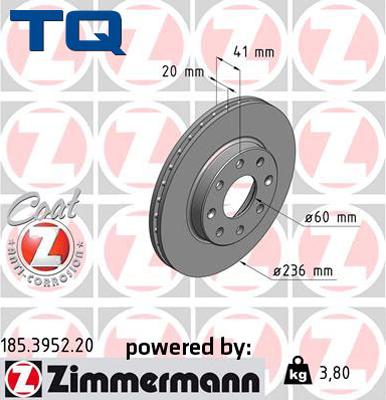 TQ 244588 - Тормозной диск autospares.lv